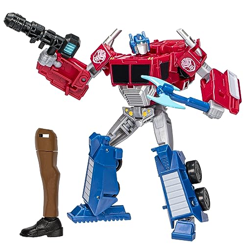 Transformers EarthSpark, Figurine Optimus Prime Classe Deluxe de 12,5 cm,