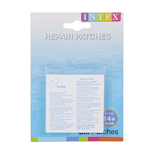 Intex 59631NP Pool reparatiepleisters - 6 stuks - transparant -
