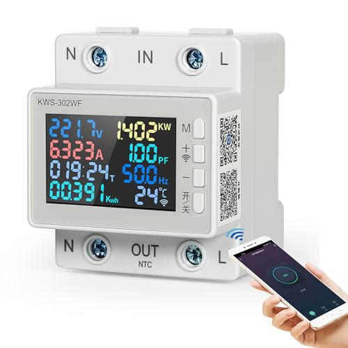Ailao Compteur Electrique Connecté Wifi Compteur Electrique Consommation tuya Smart
