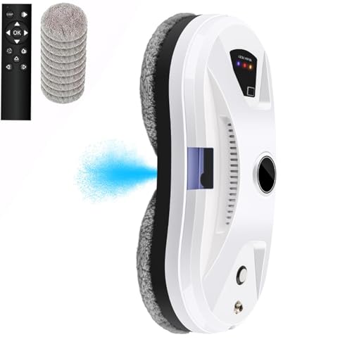 Eznaobo Robot nettoyeur de vitres avec fonction pulvérisateur, 5600 Pa