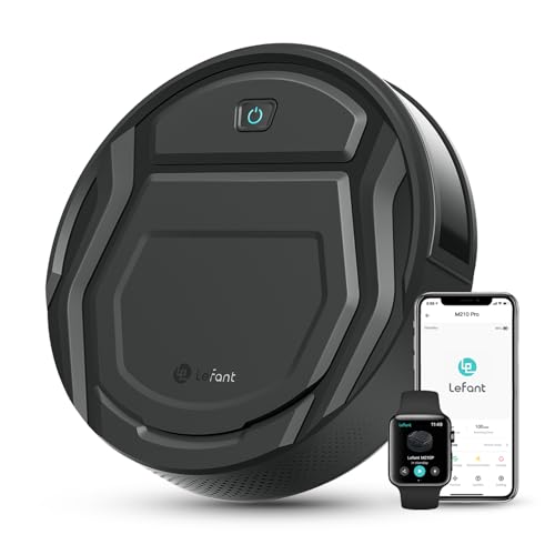 Lefant Aspirateur Robot, Robot Aspirateur Mince Silencieux Connecté avec WiFi/Bluetooth/Alexa/App,