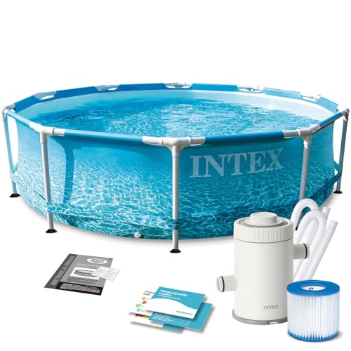 Intex kit piscinette tubulaire ocean (ø)3,05 x (h)0,76m