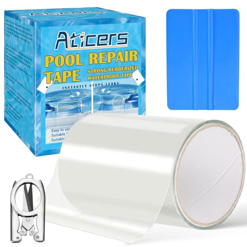 Kit Reparation Piscine, Kit Réparation Liner Piscine Transparent, 10cm *