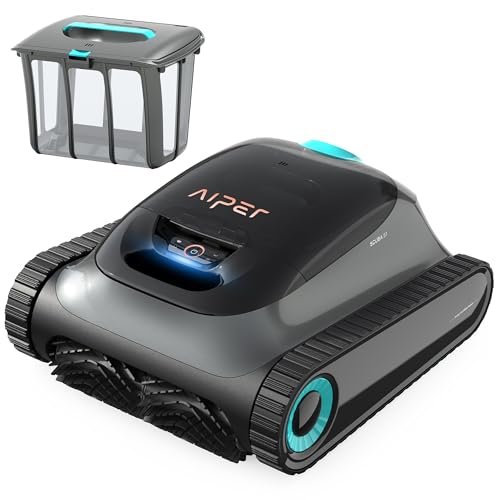 AIPER Robot de Piscine sans Fil, Robot Aspirateur Piscine Fond