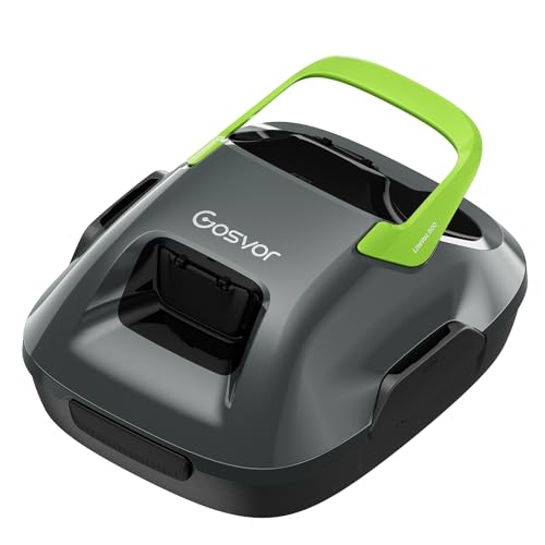 Gosvor Robot Piscine sans Fil, Nettoyeur de Piscine Hors Sol,